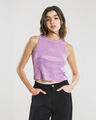 Top Sin Mangas Estampado,ROSA